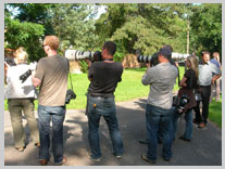 Foot & Mouth photographers at Elstead