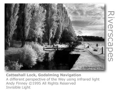 Andy Finney's infrared image of Catteshall Lock