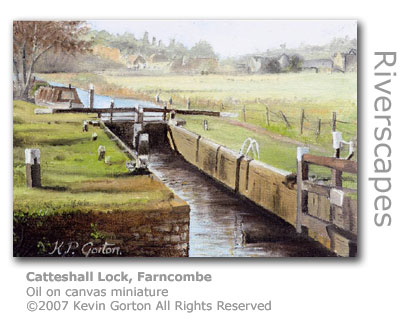 Catteshall Lock by Kevin Gorton