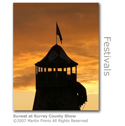 Sunset at Surrey County Show by Martin Finnis