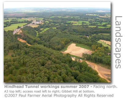 Hindhead Tunnel aerial photo by Paul Farmer