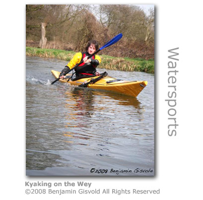 Kyaking on the River Wey by Benjamin Gisvold