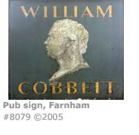 WILLIAM COBBETT PUB SIGN