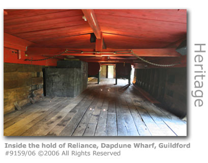 Inside the hold of Reliance