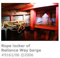 Barge rope locker