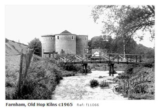 Hop Kilns at Farnham 1965