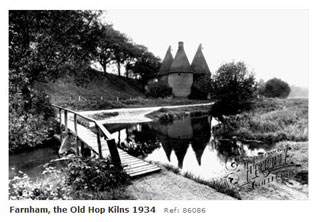 Hop Kilns Farnham 1934