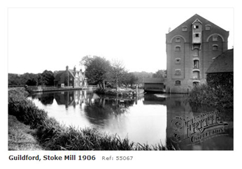 Stoke Mill, Guildford wey Navigation 1906