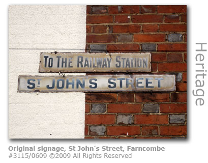 Farncombe original railway signage