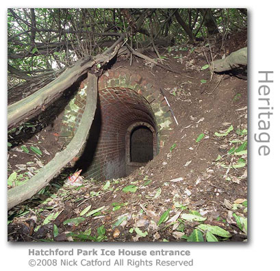 Hatchford Park Ice House entrance by Nick Catford