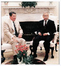 Oleg Gordievsky with President Reagan