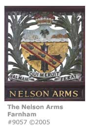 NELSON ARMS PUB SIGN