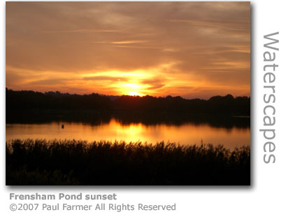 Frensham Pond sunset by Paul Farmer