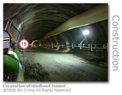 Hindhead Tunnel excavation August 2008
