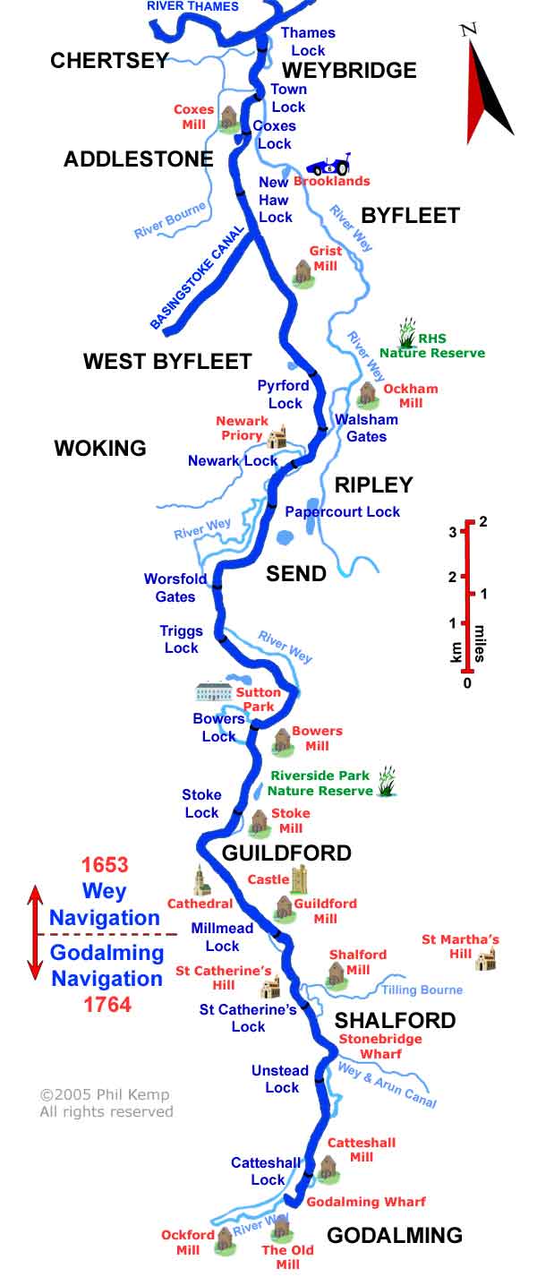 INTERACTIVE MAP OF WEY NAVIGATIONS