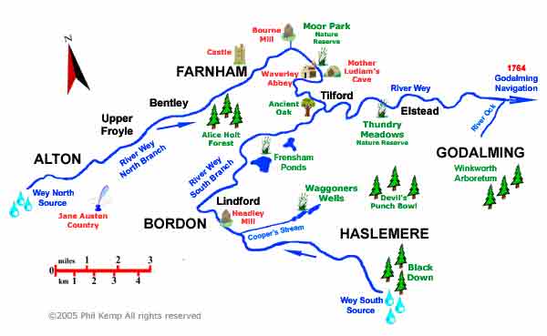 INTERACTIVE MAP OF THE RIVER WEY